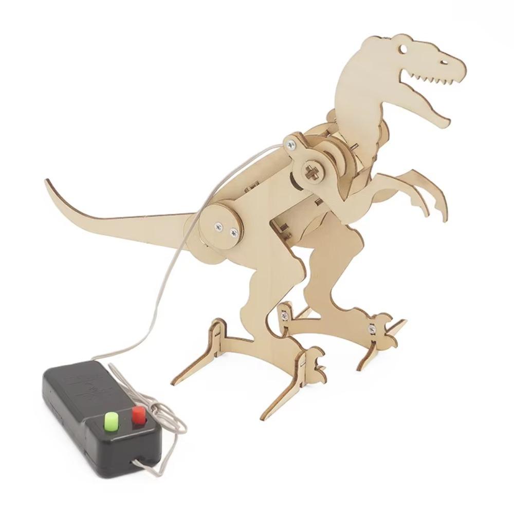 1/4PCS Dinosaur STEM Toys for Kids 3D Wooden Puzzle Model Robot Model Kit DIY Educational Science Building STEM Projects Gift