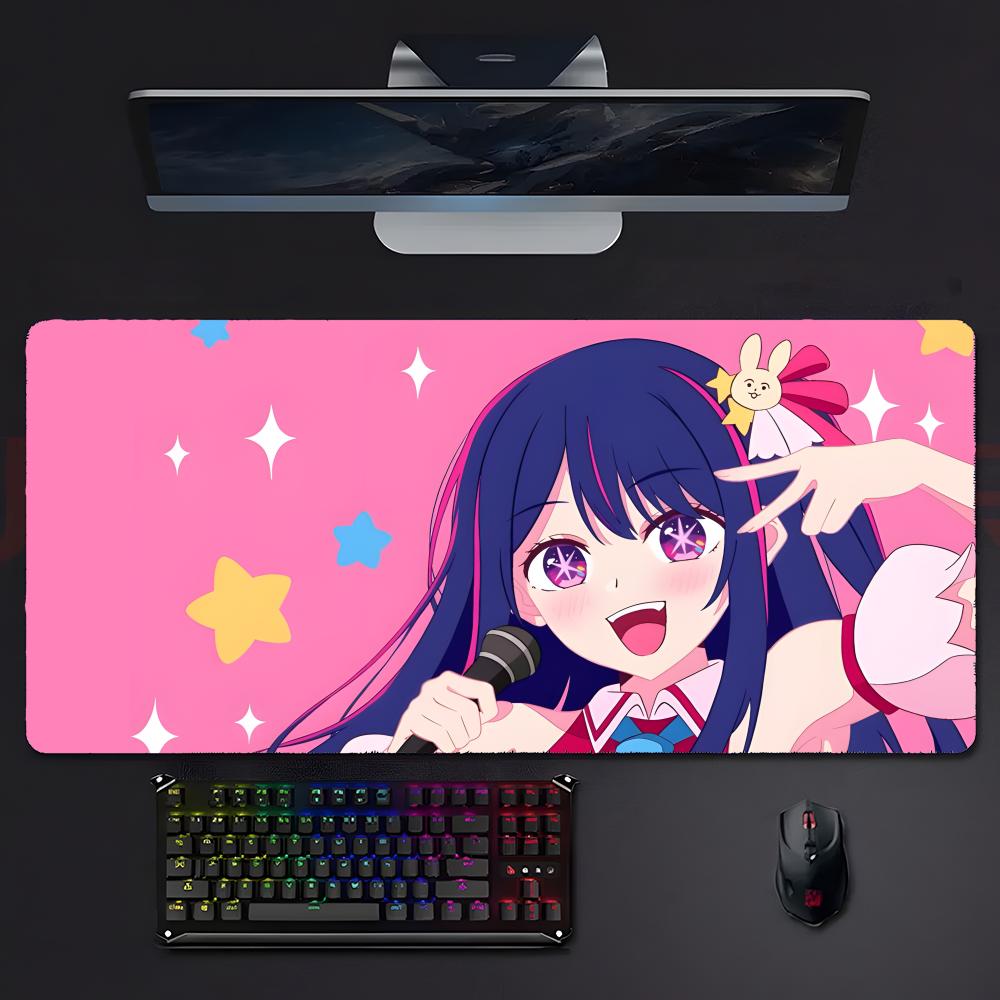 Cute Anime Hoshino Ai OOshi No Ko Mouse Pad Mousepad Large Gaming Lockedge Thickened Pc Table Desk Mat