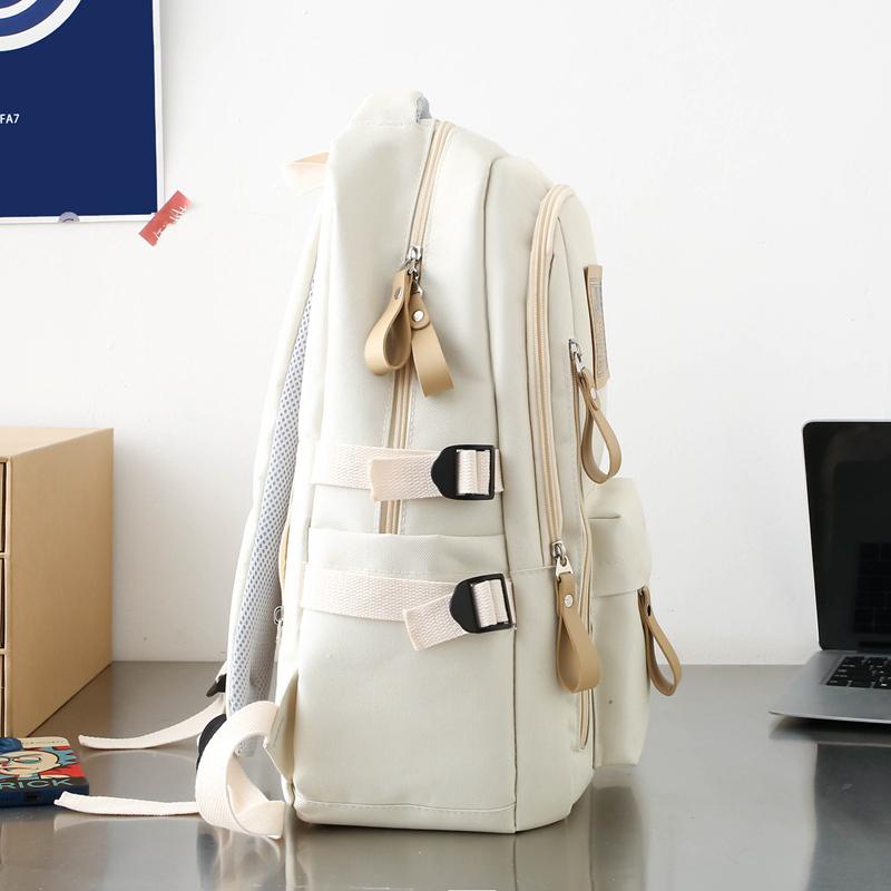 Fünfteilige Tasche für Damen und Herren mit großem Fassungsvermögen, Rucksack für Schüler der 4. bis 6. Klasse, Umhängetasche für College-Studenten