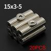 15x3-5mm Powerful with holes Neodymium Magnet N35 NdfeB Permanent Magnetic imanes Round Super Strong Fridge Magnets DIY