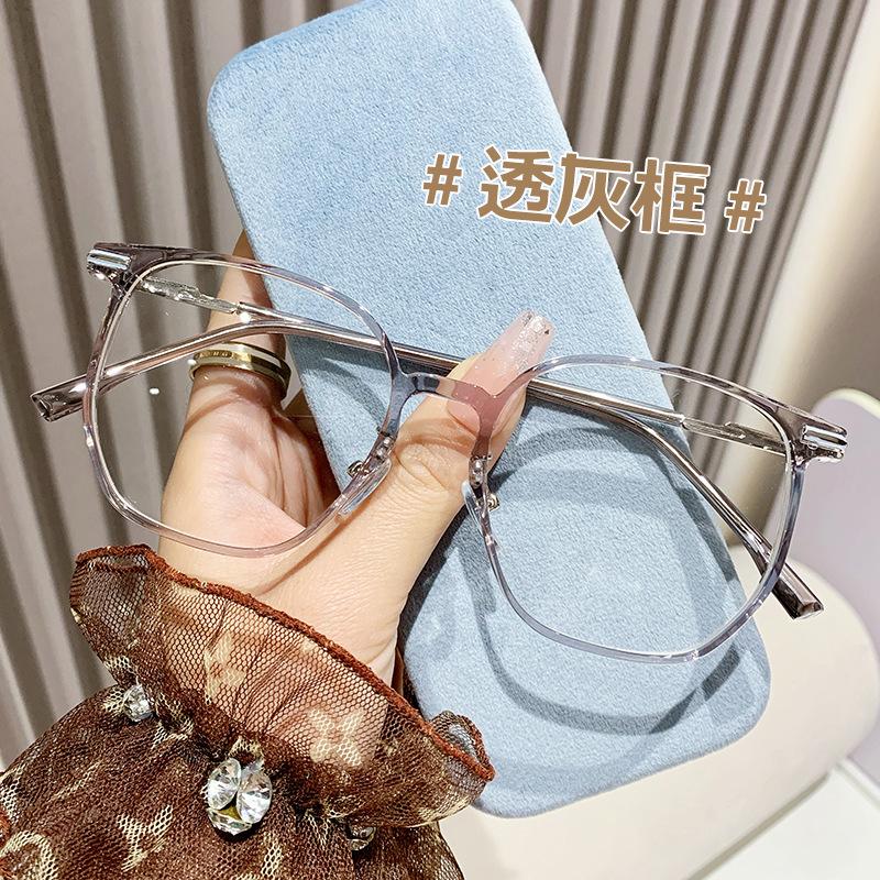 

Оправа очков с большой защитой от синего света, женские простые плоские очки, очки для близорукости, модные оправы очков с градусами no degree, anti-blue light