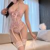 Right On the Night, Sexy Erotic Underwear, Women's Abstinence, Sleeping Clothes Qqny Pure Desire Floral Fish Bone Uniform Suit