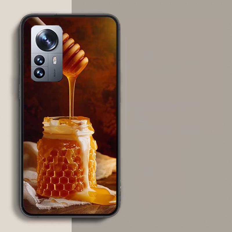 Golden Honey Dripping From Honeycomb Phone Case For Redmi Note 15 Pro 5G 14 13 12 Pro Plus 11 11T 11E 11S 10 Pro 10S 9 9S Cover