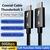 PD 240w USB C To USBC Thunderbolt 5 Full- Data Cable Fast Charging 16K 60Hz Video Output Functional 80Gbps Transmission