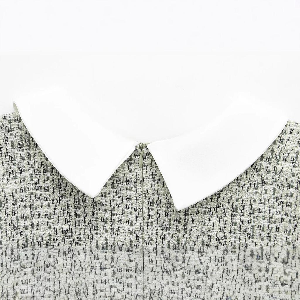 Spring 2025 Women's European and American Style Bow Sleeveless Textured Dress