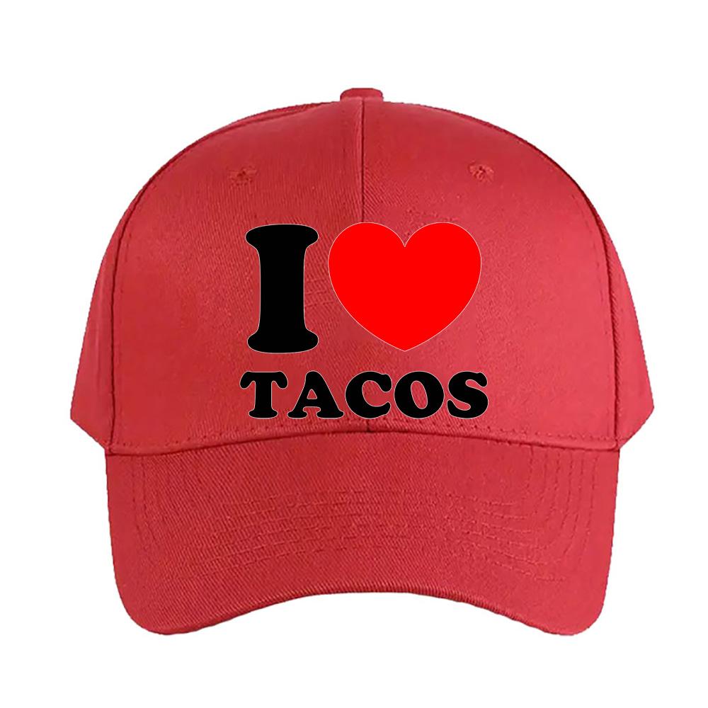 I Heart Tacos Cap summer woman Man Adult Hat Fashion Casual Adjustable Printed Baseball Caps Trucker Cap
