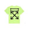 Spray Arrows Print Crew Neck Short Sleeve T-Shirt SS20 Men Tops Fluorescent-Green OMAA038R201850156210