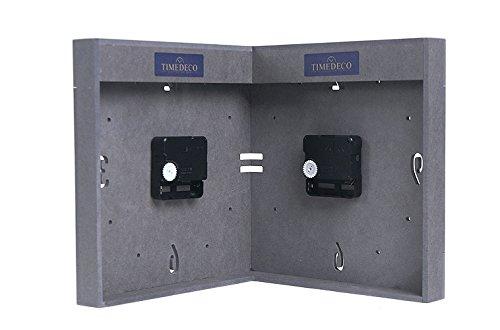 Corner Double-Sided Clock, Handmade Wooden Double-Sided Wall Clock, Stylish Wall Clock, Nordic Style Clock, Interior Decor