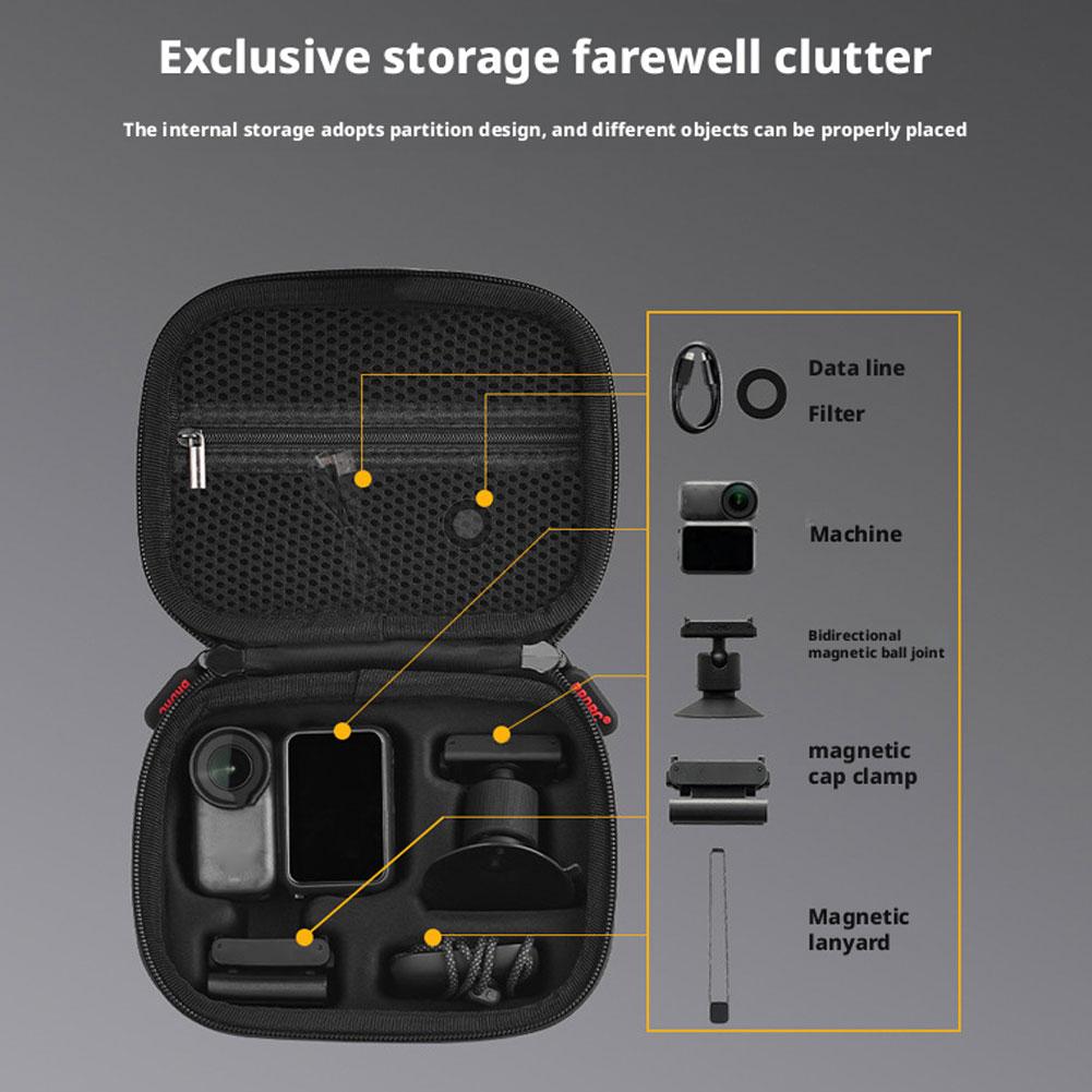 Portable Storage Bag For Insta 360 Go Ultra Nylon Pressure Resistant, Anti Drop, And Shockproof Sports Camera Accessories