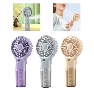 Misting Fan Handheld Fan HandHeld Misting Fan Rechargeable 4 Speed Adjustment Small Mister Fan Cooling Water Spray