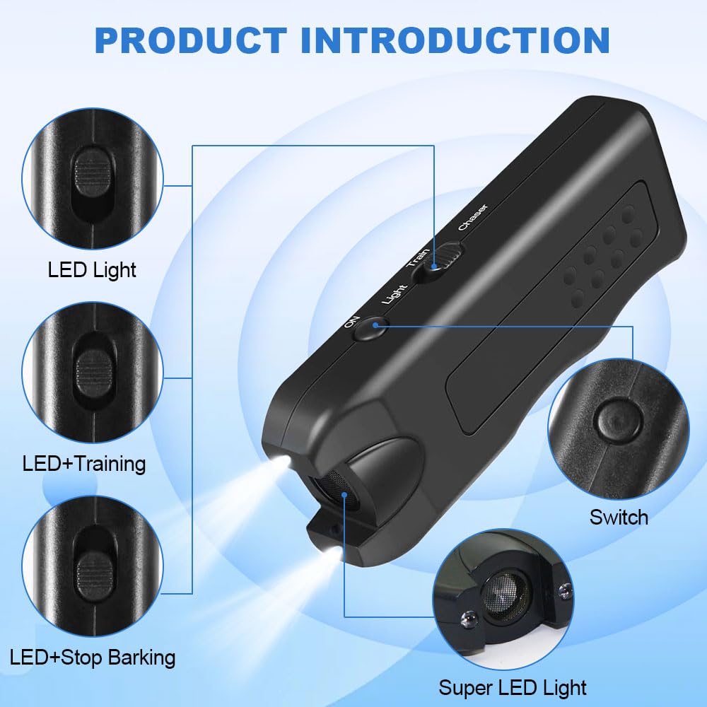 Ultrasonic Dog Repeller 2025 New Dog Bark Deterrent Devices,Anti Barking Device For Dogs,Dog Repellent,Ultrasonic Dog Bark Deter