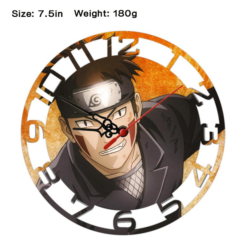 Naruto Sasuke Creative Wall Clock Anime Print Modern Minimalist Hanging Clock Naruto Shippuden Uzumaki Itachi