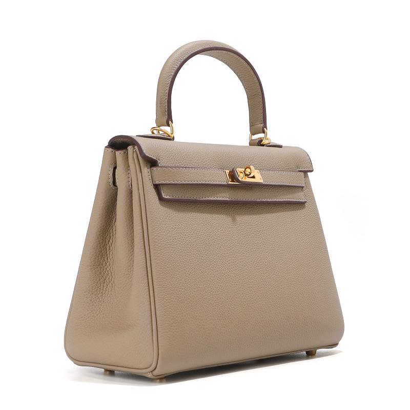 Top Grain Cowhide Kelly High-End Women's Genuine Leather Handbag/Shoulder Crossbody Bag