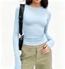 Spicy Girl Slim Fit Long-Sleeve Base Layer Top for Women – Sexy & Flattering