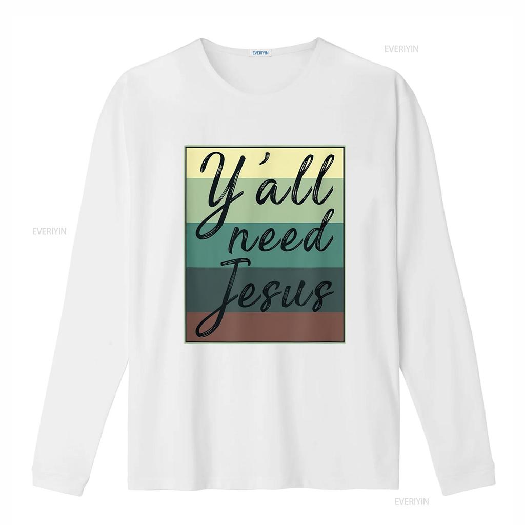 Ihr Alle Braucht Jesus T-Shirt vintage gewaschen leicht lässig bequem stilvoll Mode Designer Kleidung atmungsaktiv Grafik Mann