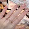 Xiaohongshu Handmade Red Floral Nail Art: Wearable, High-End Whitening Nail Tips Stickers
