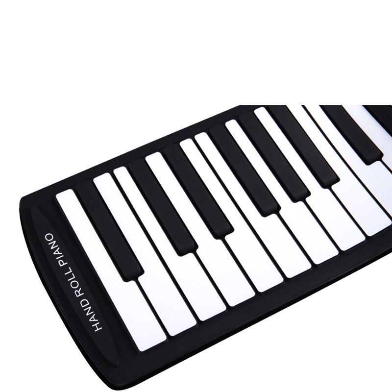 61-Key Silicone Roll-Up Piano: Portable Folding Electronic Keyboard for Beginners & Adults