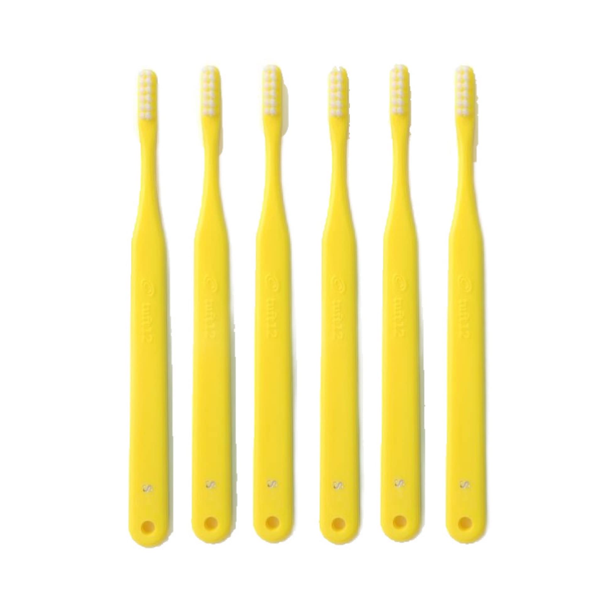 

[Orthodontic Toothbrush] Dental Oral Care [Set of 10] Tuft 12 SS (Super Soft) Yellow