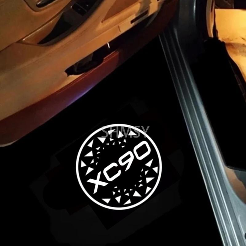 

2X LED Emblem Lamp Car Door Projector Ghost Shadow Courtesy Lights Accessories For Volvo XC90 2023 2022 2021 2020 2019 2018-2015