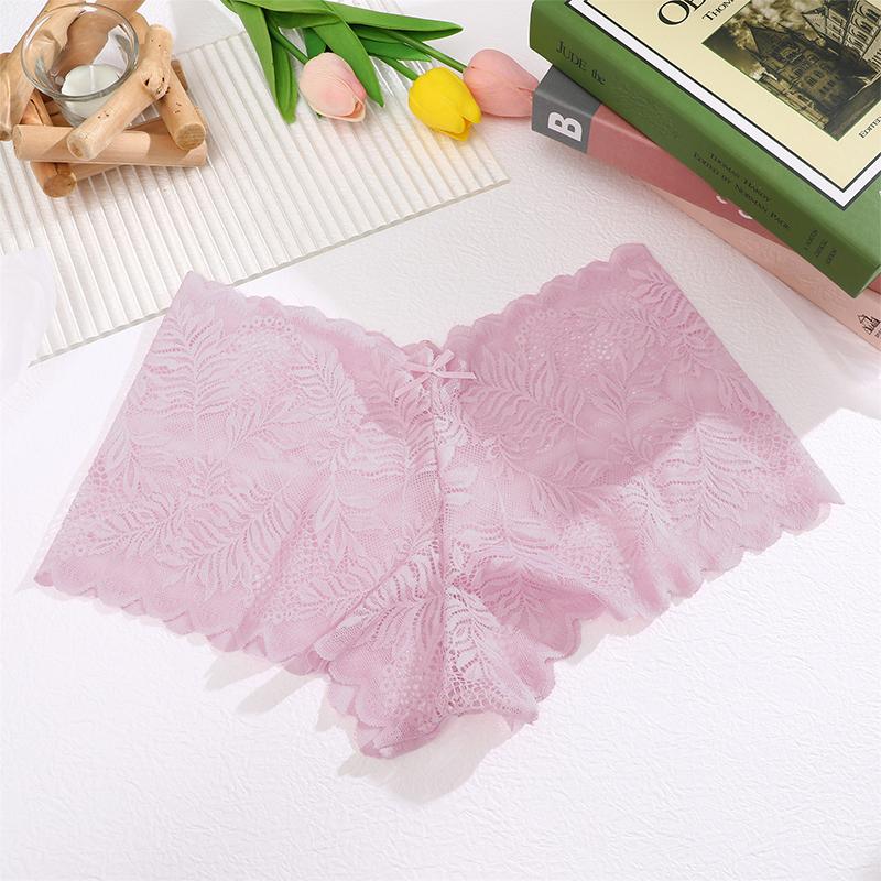 1Pc Lace Underwear Sexy Women Panties Low Waist Hollow Out Ladies Briefs Transparent Female Underpants Womens Lingerie S-XL