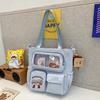 Design di Nicchia Alto Valore Giapponese Carino Borsa Tote da Tutoraggio Grande Capacità Borsa a Mano da Studente per la Classe Borsa a Spalla