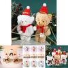 Adorable Plush Christmas Bear Pendant With Colorful Scarves And Hats Perfect For Holiday Decor