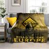 Yellow Black Kairat Blanket Lightweight Ideal Bedding Blanket Perfect for Travel, Camping, Living Rooms, Offices, Sofas, Fan Christmas gift