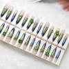 Gradient Cat Eye Emerald Diamond Wearable Manicure Cool Feeling Manicure Removable Premade Manicure 30 Pieces