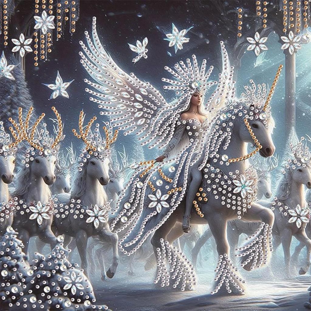 Angel 5D DIY Special Shape Crystal Partial Diamond Painting Kit Home Wall Decor