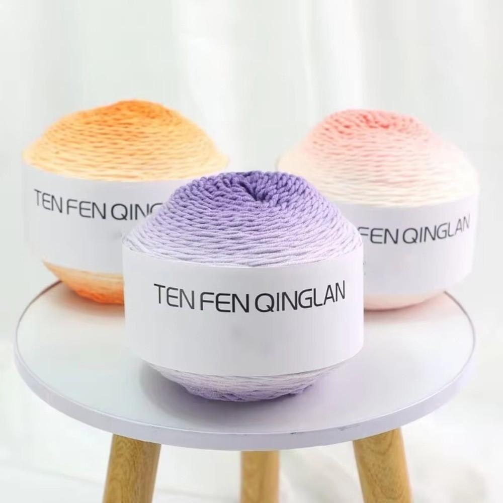Colorful Gradient Yarn Lightweight Knitting Yarn DIY Acrylic Blended Yarn Handmade Crafts