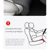 Car Seat Cushion Leg support For Ford Ranger T9 T7 T1 Raptor Rear Car Seat Backrest Protective Cover