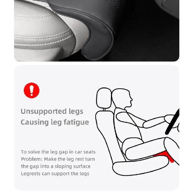 Car Seat Cushion Leg support For Ford Ranger T9 T7 T1 Raptor Rear Car Seat Backrest Protective Cover