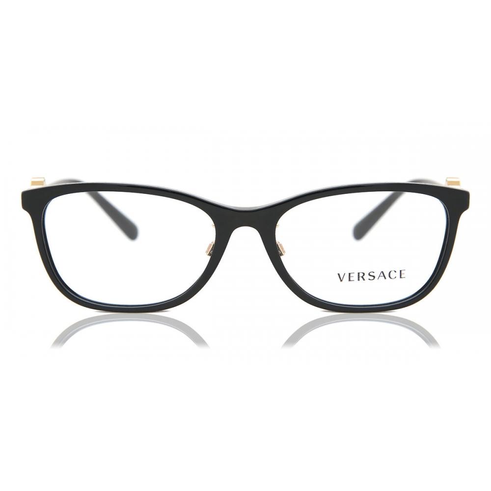 Versace Ve3297d Asian Fit Gb1 Women Eyeglasses Black/55-16-140