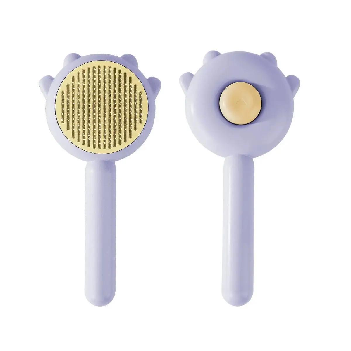 

2026 Hair Remover Hairs Comb Pets Smoothing Floating Removal Woolen Goods Pet Cat Comb Specific Brush Dog Cats Needle Hair Comb фіолетовий