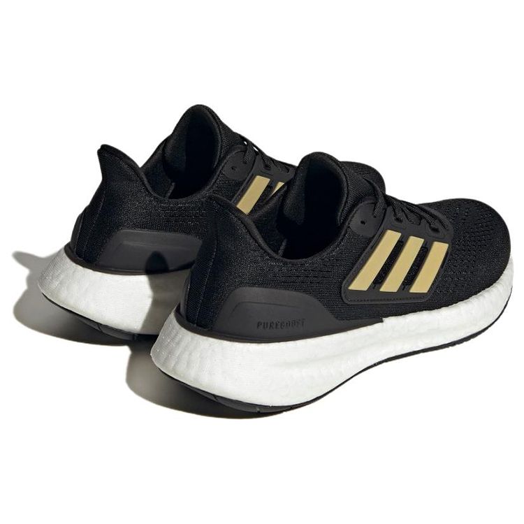 Adidas PureBoost 23 Black Gold Metallic Women Sneakers Core-Black Carbon IF2391