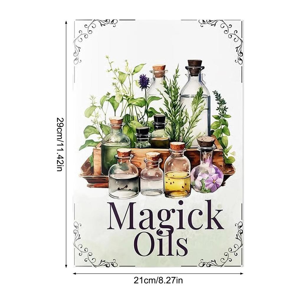 Guida ai Sortilegi delle Streghe di Cucina Spiega le Proprietà dell'Olio Magico Regalo Ideale per Appassionati di Magia