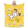 Snoopy & Woodstock Pattern Blankets  Fleece Funny Soft Throw Blankets for Bedspread  Winter