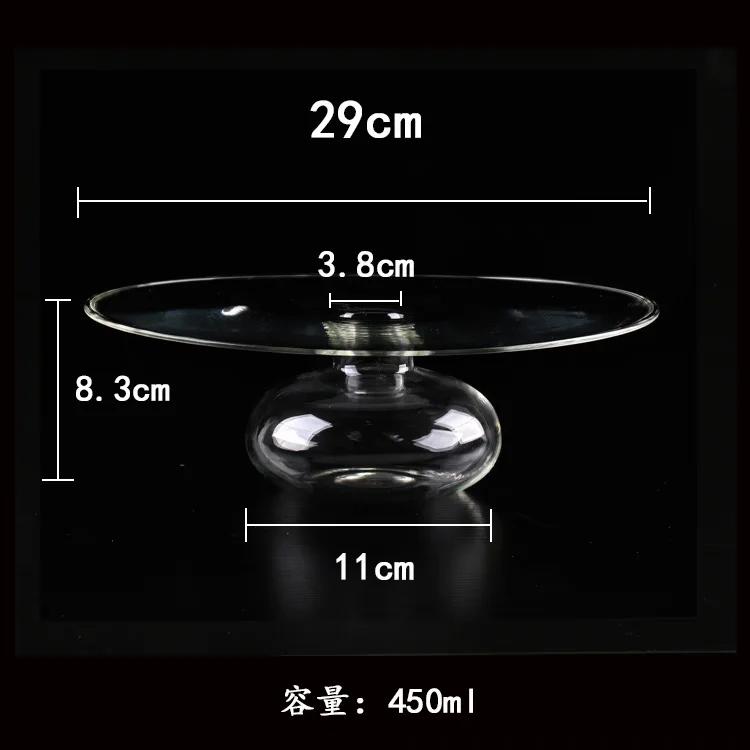 Dry Ice Glass Tableware Artistic Conception Bowl Molecular Cuisine Food Hotel Large Sashimi Ice Tray Personalized UFO Cap Plate