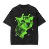 Y2k Alien Cat Meme Retro Silly Cat Vintage Space Kitty T-Shirt Men Awesome Cotton Tees O Neck Short Sleeve T Shirt Original Tops