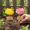 Plastic Bee Watering Station Colorful Animals Feeder Insect Drinking Device Pollinator Friendly