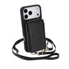 Crossbody Zipper Card Slot Wallet Flip Leather Phone Case For iPhone 17 Pro Max 16 Plus 15 14 13 12 11 RFID Pocket Strap Cover