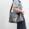 IELGY Retro Large Capacity Tote Bag with Wide Shoulder Strap Design Commuter Shoulder Crossbody Bag