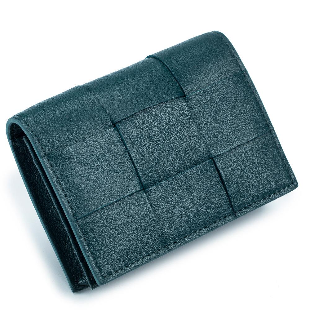 New ultra-thin change bag, business card bag, high-end ins style, high-end sense woven card bag, small and exquisite for women