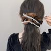 Korean Retro Velvet Lace Large Intestine Hair Band - High-End Ponys Flower Design