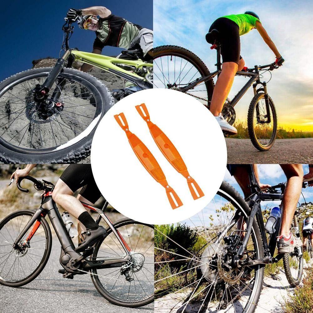 1 Pair ABS Bicycle Wheel Reflectors Warning Cycling Reflector Bike Spoke Reflectors  Night Riding