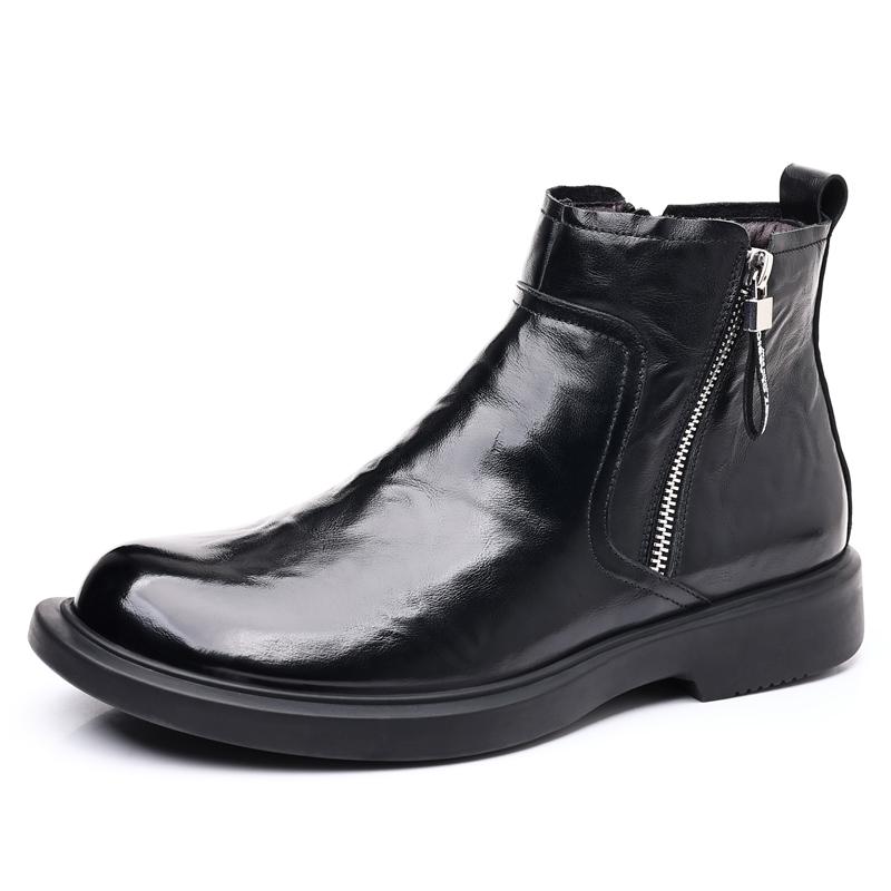 MODENGPAN Ankle Boots Men's Black/Brown 26609