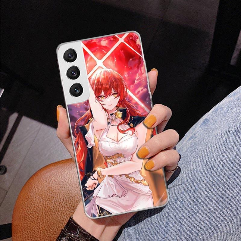 Honkai Star Rail Himeko Phnoe Case for Samsung Galaxy S26 S25 Edge S23 S24 Ultra S22 Plus S21 S20 FE Unique Cover Soft Coque Gal