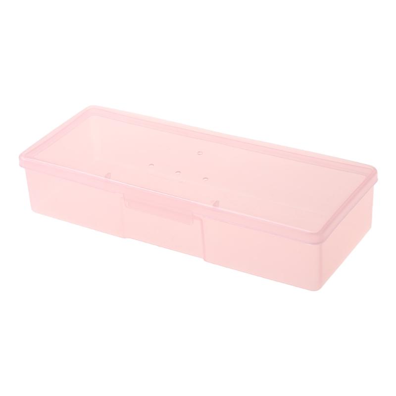 New Transparent Empty Nail Storage Box Manicure Tools Organizer for Case Holder