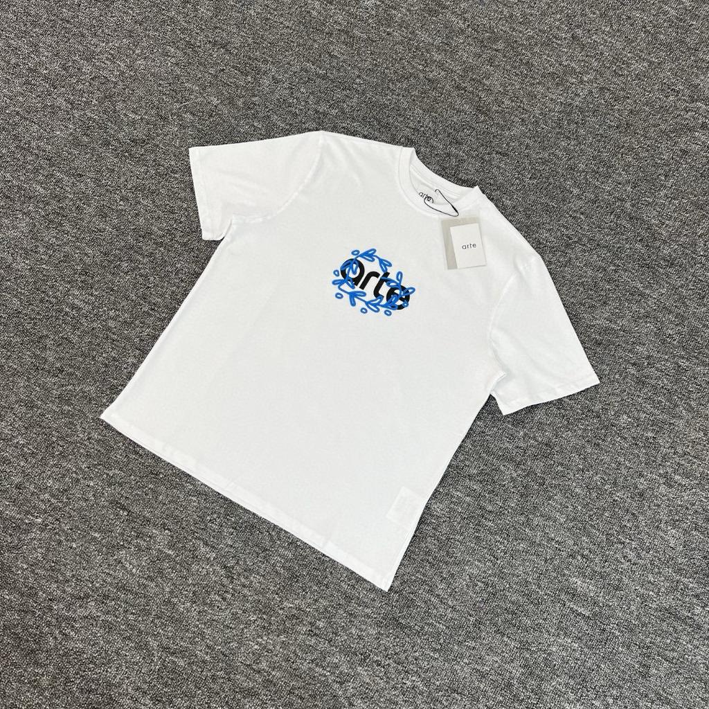 Embroidered Short-Sleeved Men'S And Women'S Loose Trend Crew Neck T-Shirt Summer Versatile High Street Tide