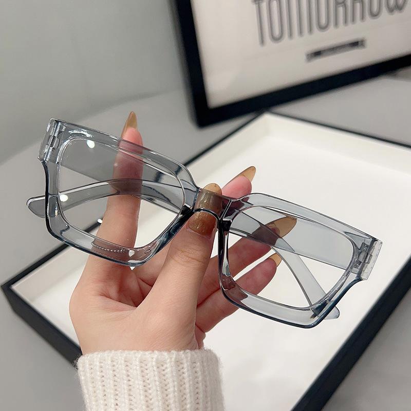 Thick Edged Square Eyeglass for Women Men Transparent Computer Glasses Vintage Colorful Oversized Optical Eyeglasses